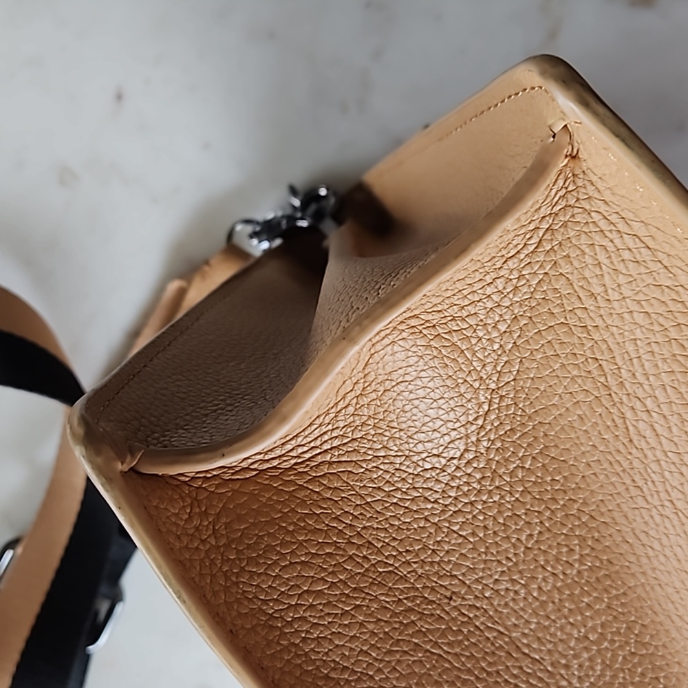 Botkier Tan Trigger Flap Satchel - image 8